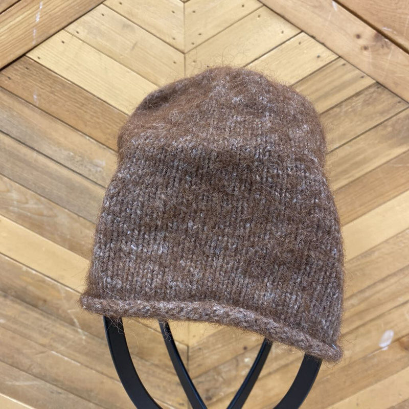 Wool Beanie: Brown-unisex-SM