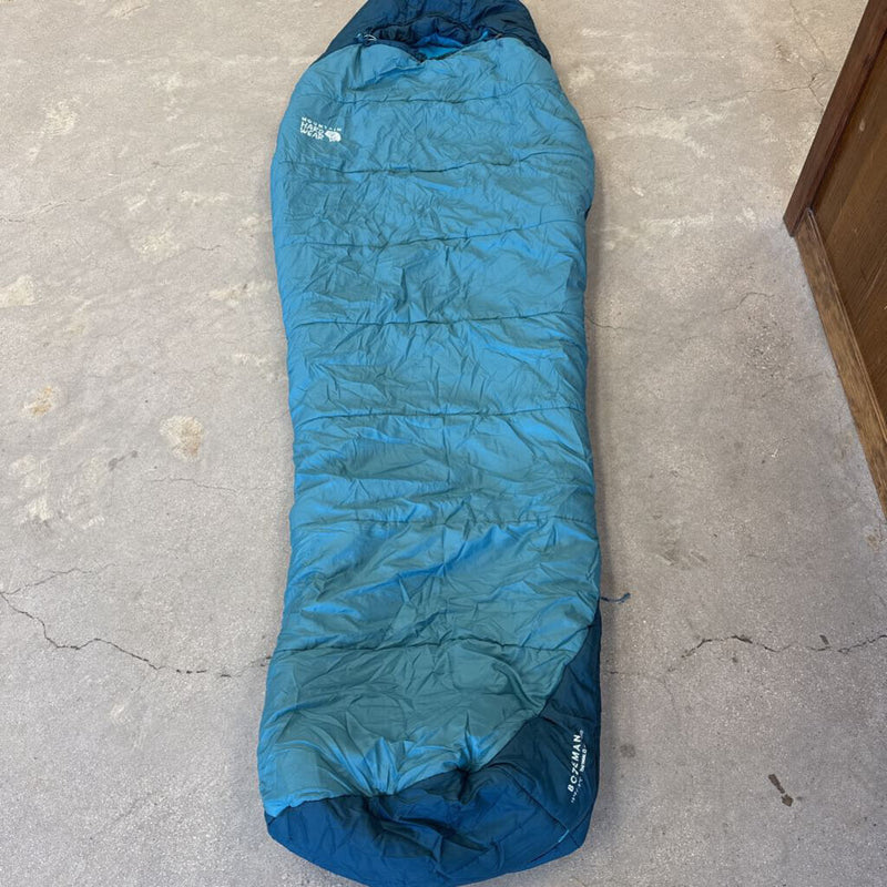 Mountain Hardwear - Bozeman 15F/-9C Synthetic Mummy Sleeping Bag - MSRP $170: Blue/Teal-unisex-Long / Left Zip