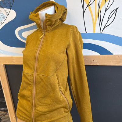 Rab - Women's Grid Fleece full zip hoodie- MSRP $120: Yellow-women-SM