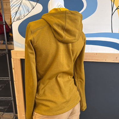 Rab - Women's Grid Fleece full zip hoodie- MSRP $120: Yellow-women-SM