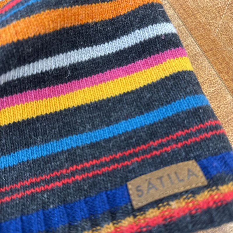 Satila Striped Knit Beanie: Multicolor-unisex-Adult