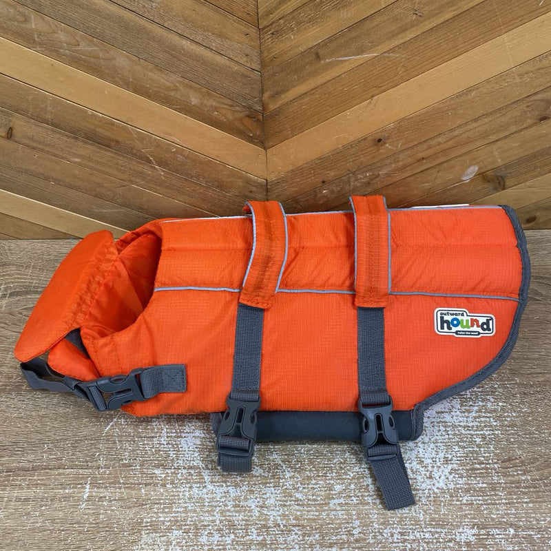 Outward Hound - Dog Life Jacket - MSRP $50: Orange/Grey--MD