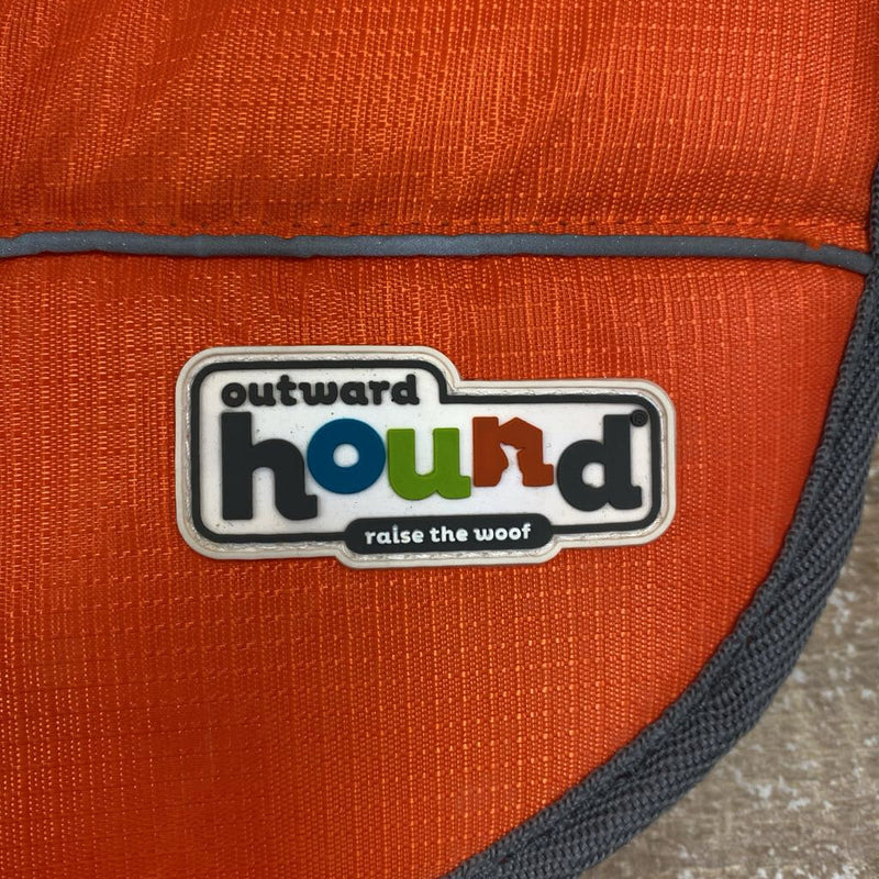 Outward Hound - Dog Life Jacket - MSRP $50: Orange/Grey--MD