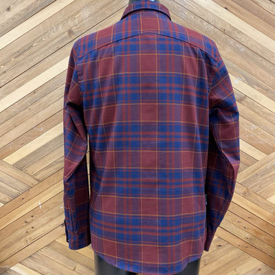 Flylow - Men's Flannel Shirt - MSRP $135: Red/Blue Plaid-men-MD