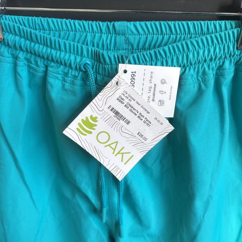 Oaki Children’s Rain Pants - Glacier Blue: Glacier Blue-children-12/13Y