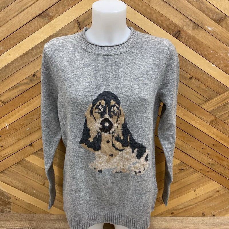 Telluride - Womens Knit Wool Sweater : Grey-women-XL