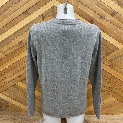 Telluride - Womens Knit Wool Sweater : Grey-women-XL