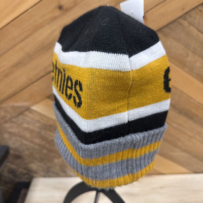 Etnies Colorful Beanie Hat: Black/Yellow/Gray-unisex-