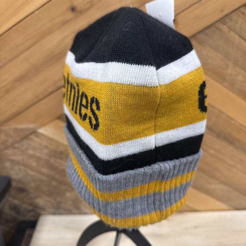 Etnies Colorful Beanie Hat: Black/Yellow/Gray-unisex-