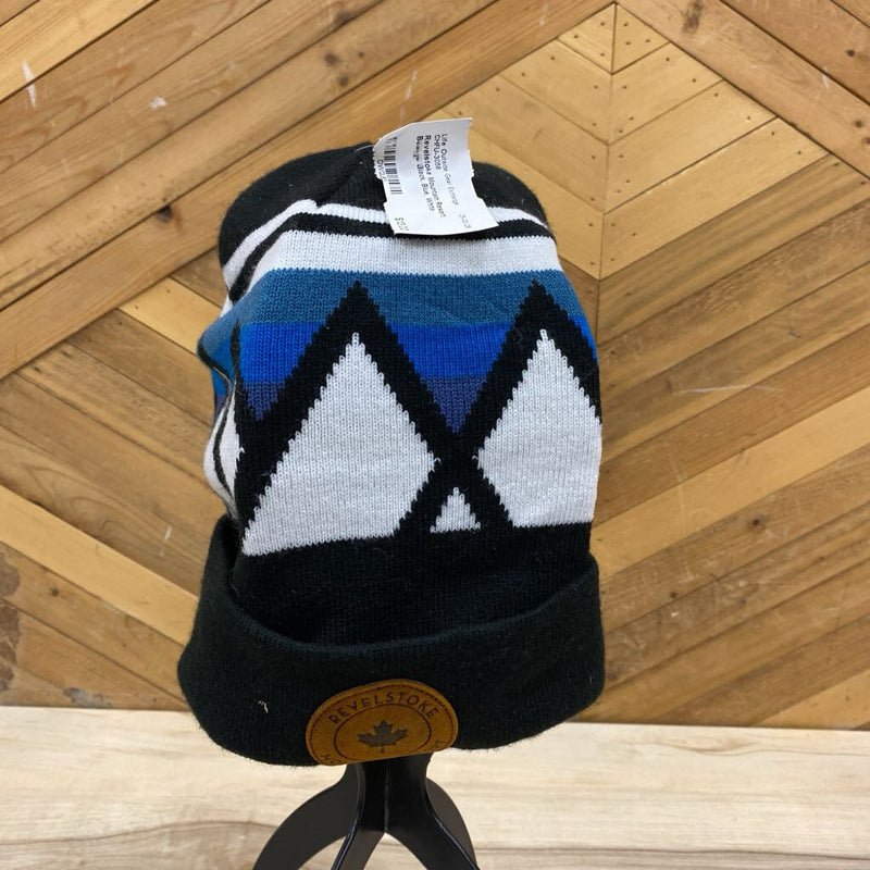 Revelstoke Mountain Resort Beanie: Black, Blue, White-unisex-