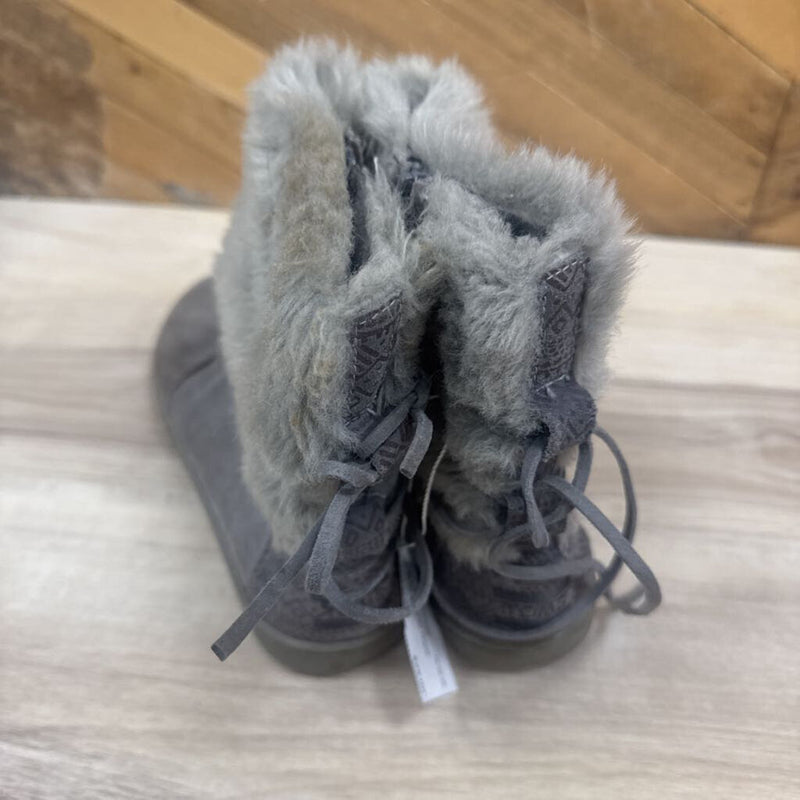 Toms- Cozy Children Nepal Boots : Gray-children-2Y
