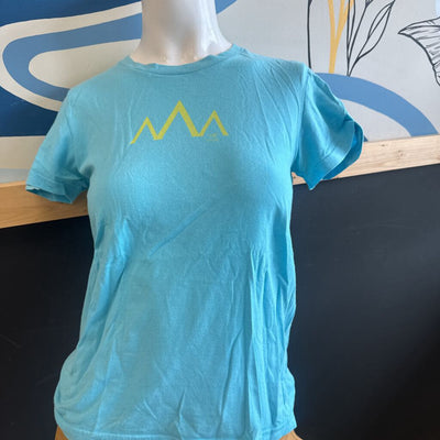 Arc'teryx - Women's Blue Cotton T-Shirt - MSRP $80 : blue-women-MD