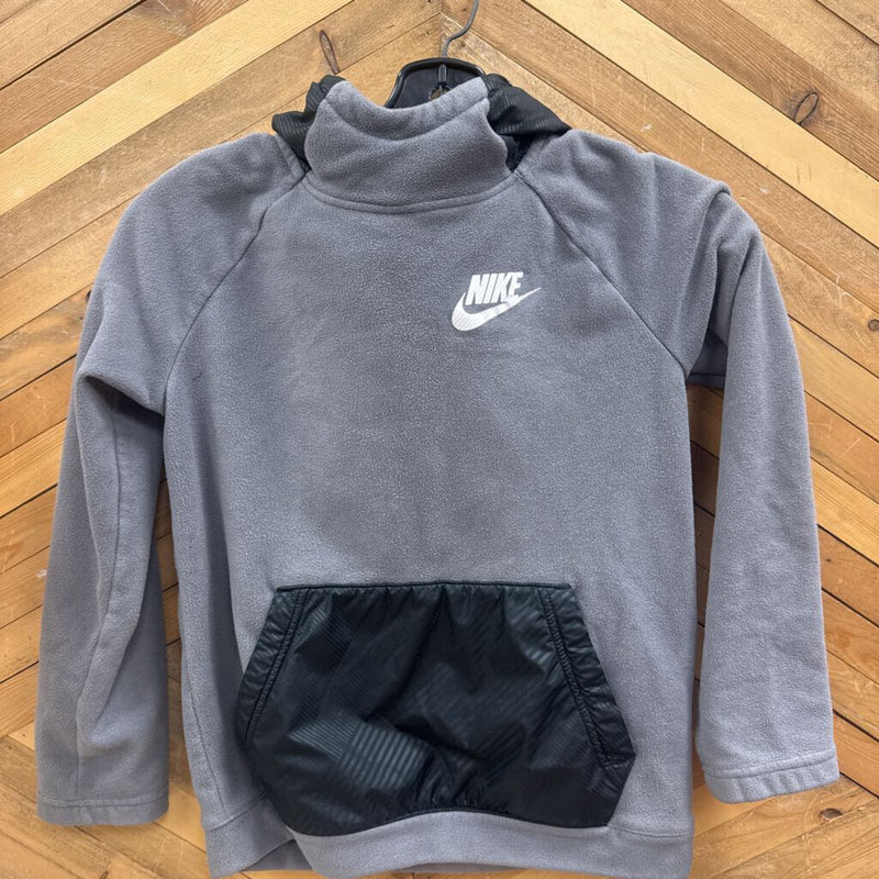 Nike- Children Fleece Hoodie : gray-unisex-7Y