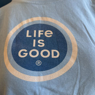 Life is Good - Women's Crusher Tee- MSRP $ 35: light blue-women-SM