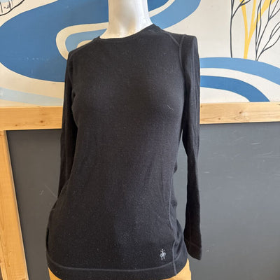 Smartwool - Women's Long Sleeve Crew Top - MSRP $160: black-women-SM