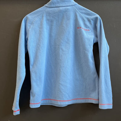 Spyder - Kids' 1/4 Zip Fleece Pullover Jacket - MSRP $89: Light Blue-children-LG Y
