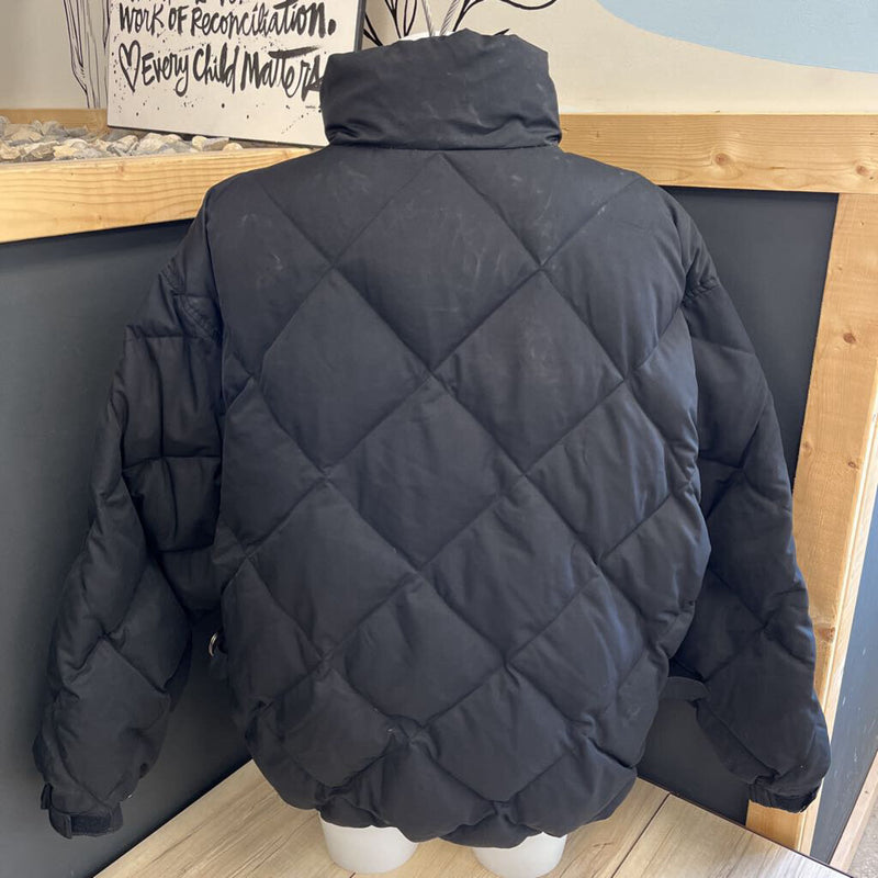 Eddie Bauer Outdoor Outfitter Black Puffer Jacket: black-women-XXL