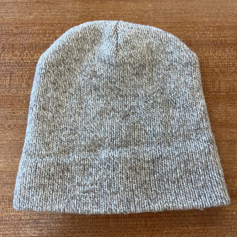 Knit Wool-Blend Toque: Brown-unisex-
