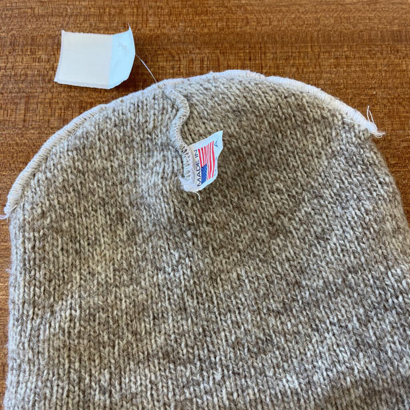 Knit Wool-Blend Toque: Brown-unisex-