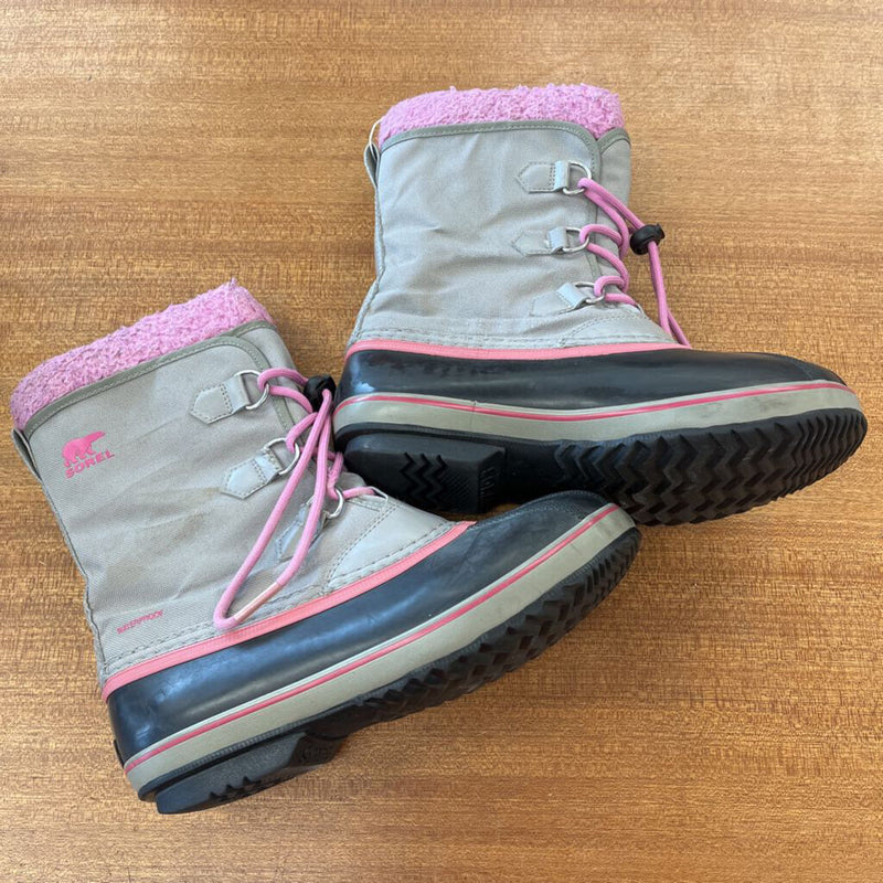 Sorel - Kids Winter Boots - MSRP $110: Grey/Pink-children-6Y