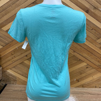 Icebreaker - Women's Merino T-Shirt - MSRP $95: Light Blue-women-SM