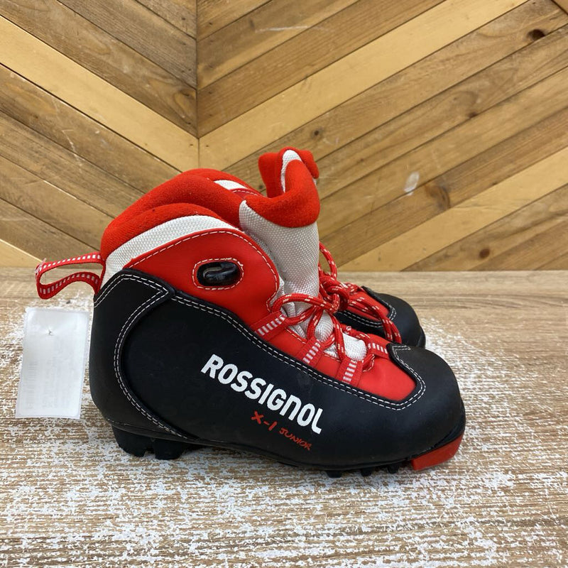Rossignol - Kids X-1 Junior XC Ski Boots - NNN - MSRP $120: Black Red -children-31
