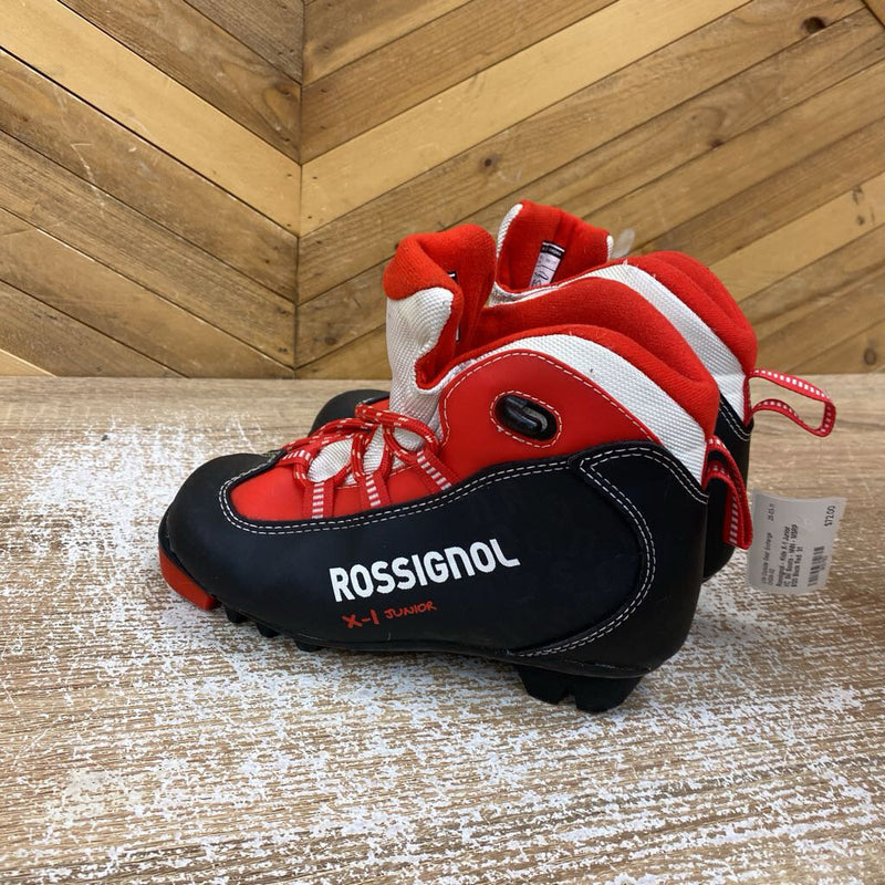 Rossignol - Kids X-1 Junior XC Ski Boots - NNN - MSRP $120: Black Red -children-31