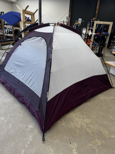 Priemer NorthTrail - 4 Person Square Dome Tent: White, Maroon, Grey --4 Person