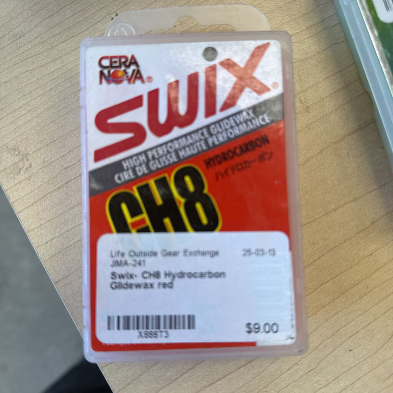 Swix CH8 Hydrocarbon Glidewax: red-unisex-