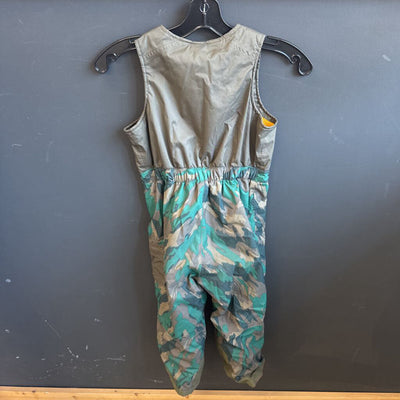 The North Face Toddler Camouflage Insulated Overall: Green Camouflage-children-4T