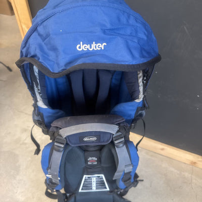 Deuter - Kid Comfort III Child Carrier Backpack - MSRP $470: Navy Black Grey -children-