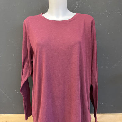 MEC - Women's Baselayer Top - MSRP $49: Maroon-women-XL