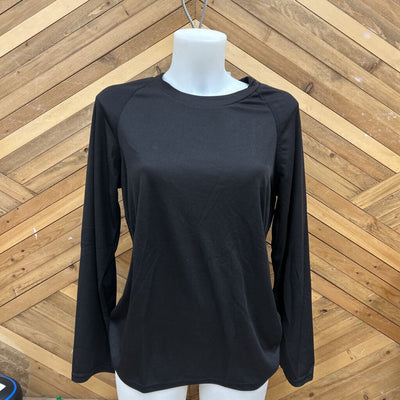 Women's Light Base Top : Black -women-XL