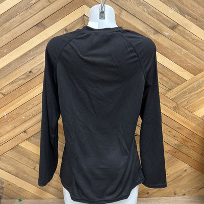 Women's Light Base Top : Black -women-XL