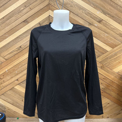 Women's Light Base Top : Black -women-XL