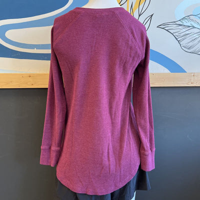 Eddie Bauer Women's Crewneck Thermal Top - MSRP $60: Maroon-women-SM