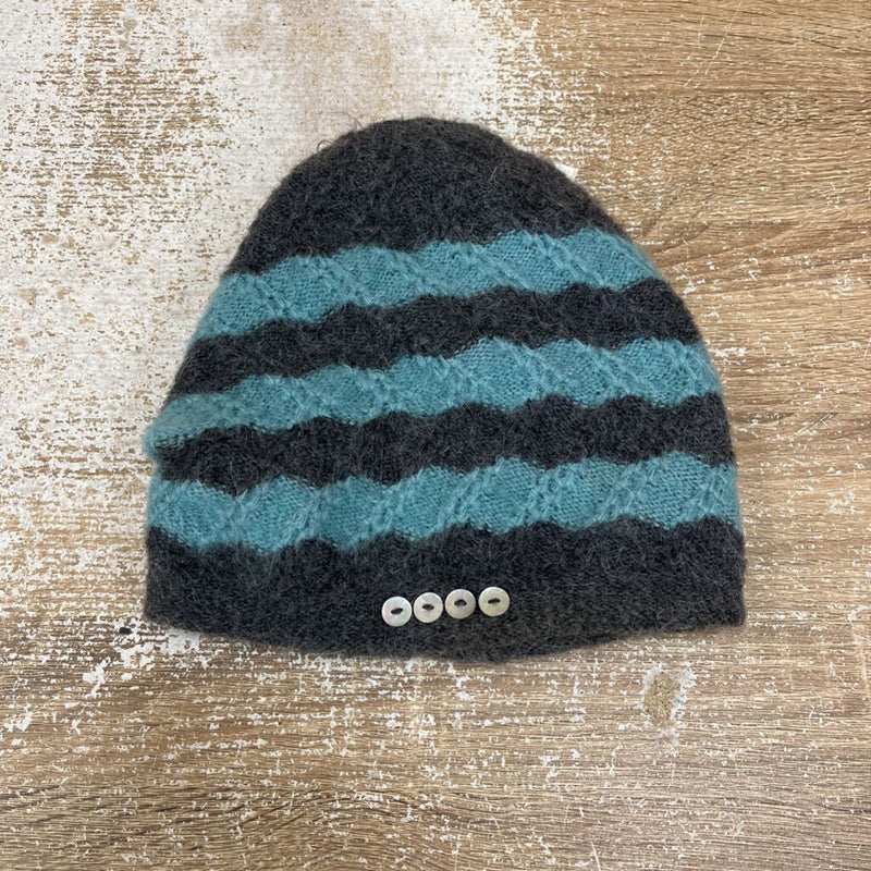 OLEANA- Beanie: Grey Teal -unisex-