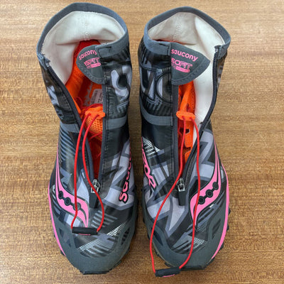 Saucony - Women's Razor Ice+ Winter Trail Running Shoe - MSRP $240: Grey Pink -unisex-8