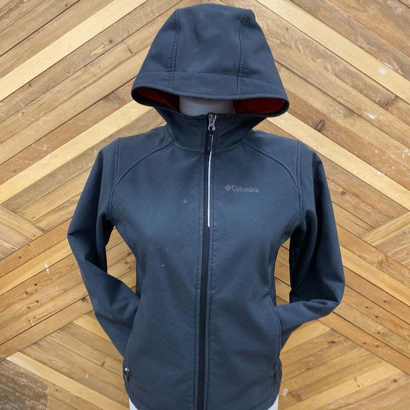 Columbia - Youth Soft Shell Jacket - MSRP $100: Grey/Red-children-14/16Y