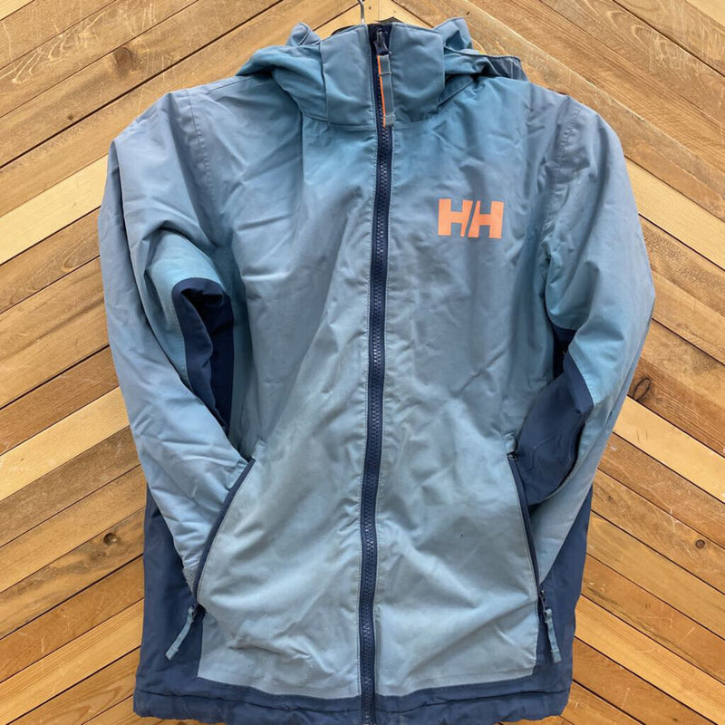 Helly Hansen - Insulated youth winter jacket- MSRP $175: Blue/Green-children-10Y