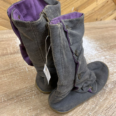 Blowfish - Button Boots: Brown/Purple-women-W8