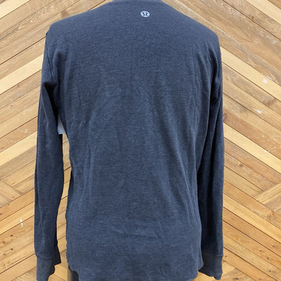 Lululemon - Men's Heavyweight L/S Shirt - MSRP $118: Dark Grey-men-LG