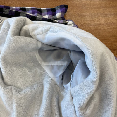BC Clothing - Women's Fleece-Lined Flannel Shirt: Violet/Purple/Black/White-women-LG