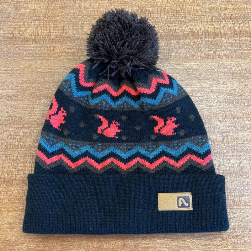 Flylow - Adult Toque - MSRP $55: Black Pink-women-Adult