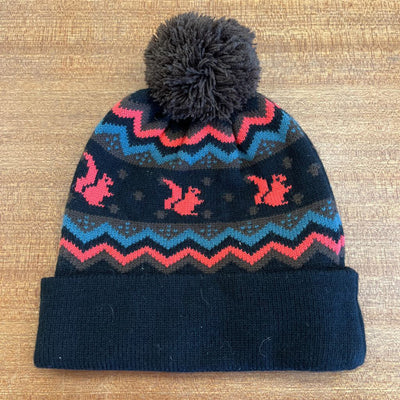 Flylow - Adult Toque - MSRP $55: Black Pink-women-Adult