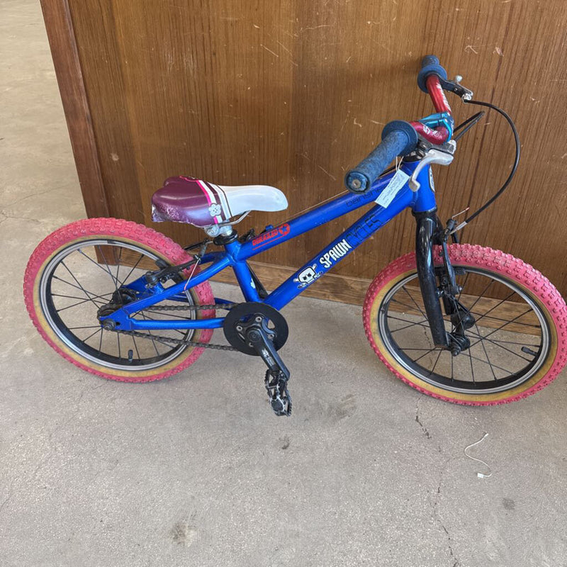 Spawn Cycles - Banshee Derailed Kids BMX Bike - MSRP $600: Blue/Red--16"