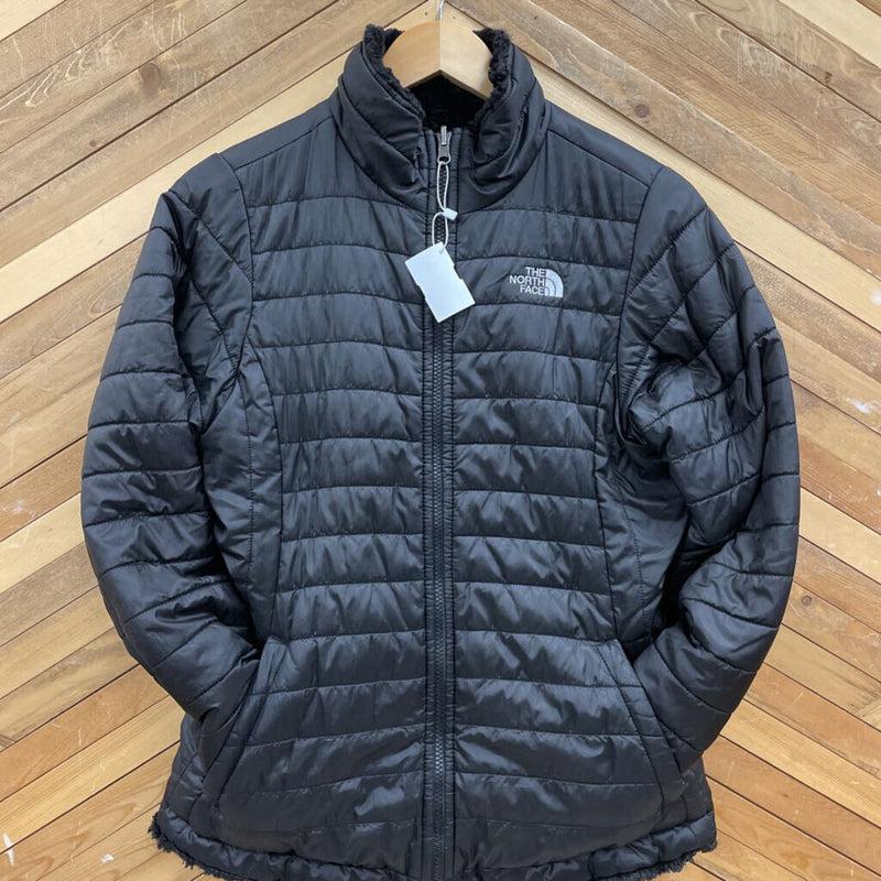 The North Face - Youth Mossbud Reversible Jacket - MSRP $159: Black-children-XLY
