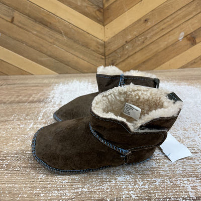 Emu- Baby Australian Sheep Booties- MSRP$49: Brown-infant-18-24M