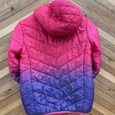 Eddie Bauer - Girls' Pink Ombre Puffer Jacket: pink, purple-girls-7/8Y