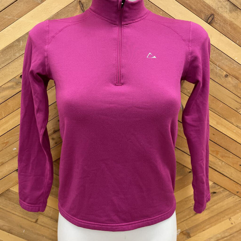 Paradox - Kids 1/4-Zip Baselayer Top: Pink-children-LG (10/12Y)
